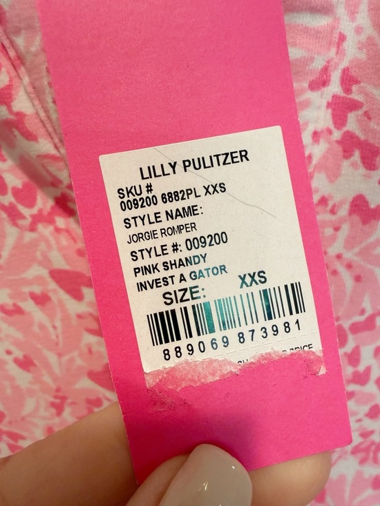 LILY PULITZER Jorgie Romper in Pink Shandy size XXS NWT - Picture 7 of 8